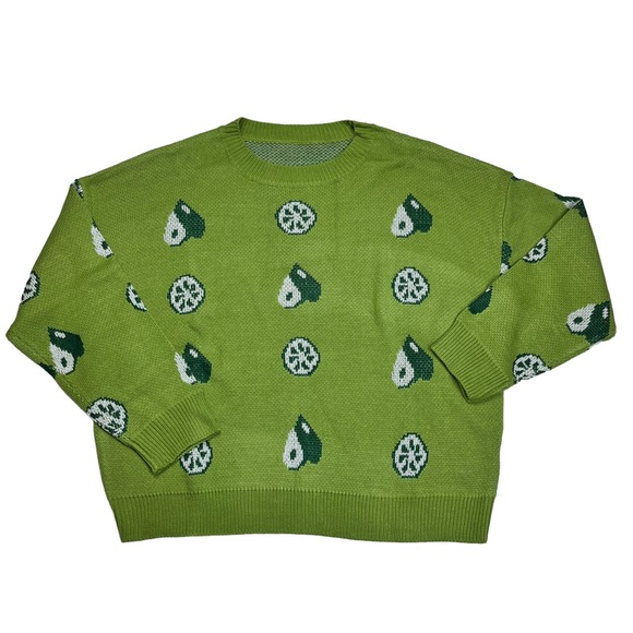 SHEIN Sweaters - Shein Curve green hearts sweater